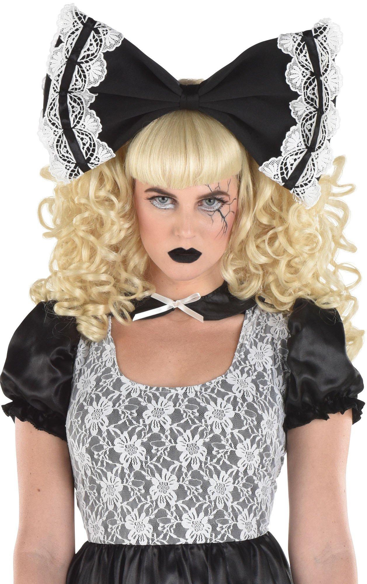 Adult Black & White Creepy Doll Dress